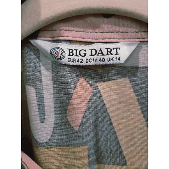 Big Dart Women's Geometric Pattern Blouse  Size: Eur40/US 8 - Picture 5 of 6